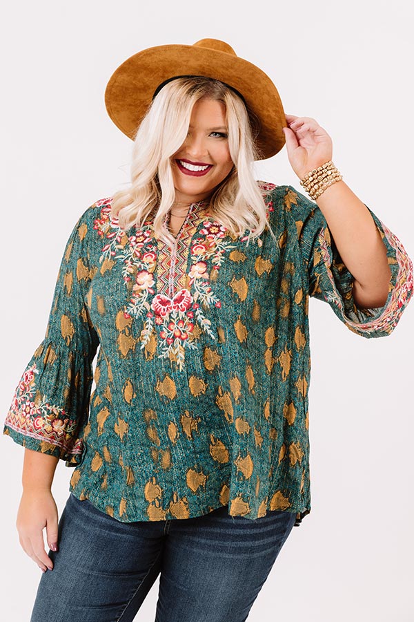 Shimmer And Light Embroidered Shift Top   Curves Image - 1