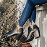 The Joanna Faux Leather Bootie in Black Image - 1