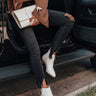 The Olette Faux Leather Bootie in Optic White Image - 1