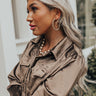 City Light Shine Pearl Hoop Earrings Image - 1
