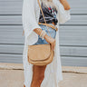 Day Date Faux Leather Crossbody In Tan Image - 1