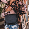 Day Date Faux Leather Crossbody In Black Image - 1