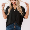 Versailles Celebration Shift Top In Black Image - 1