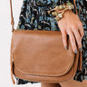 Day Date Faux Leather Crossbody In Brown Image - 1