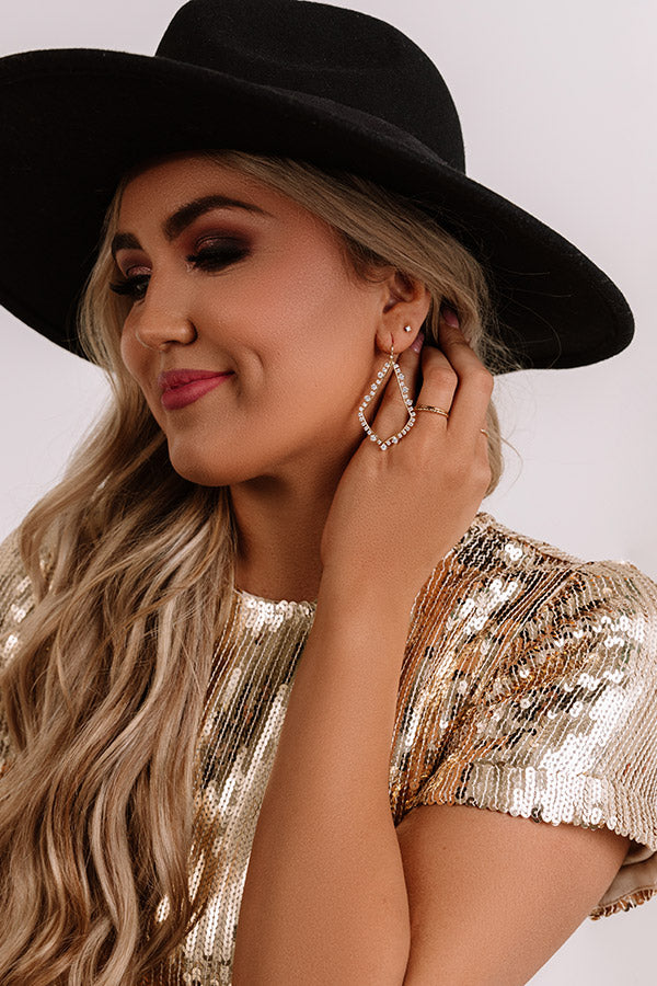 Kendra Scott Sophee Crystal Drop Earrings in Gold Image - 1
