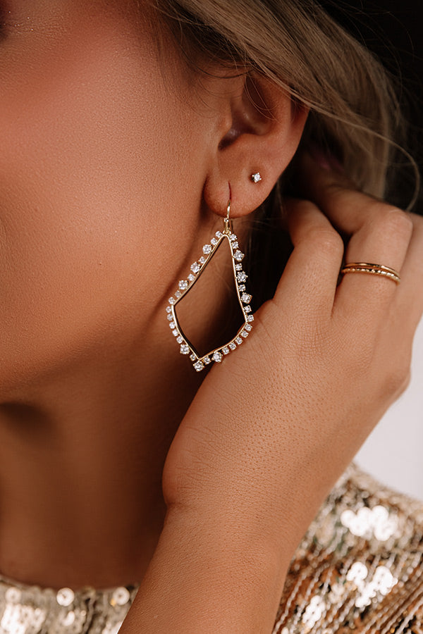 Kendra Scott Sophee Crystal Drop Earrings in Gold Image - 2