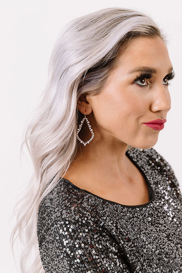 Kendra Scott Sophee Crystal Drop Earrings in Silver Image - 1