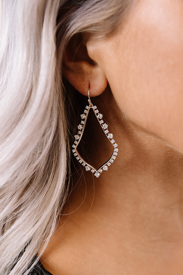 Kendra Scott Sophee Crystal Drop Earrings in Silver Image - 2