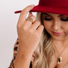 Kendra Scott Anna Vintage Gold Band Ring in Black Pyrite Image - 1