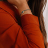 Kendra Scott Anna Vintage Gold Friendship Bracelet in Teal Apatite Image - 1