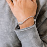 Kendra Scott Anna Silver Friendship Bracelet in Grey Illusion Image - 1