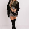 Hot Cocoa Crushing Knit Cardigan In Black Image - 1