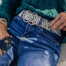 Center Of Attention Cheetah Print Belt In Ivory Image - 1