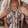 Seeing Sparks Layered Necklace In Platinum Image - 1