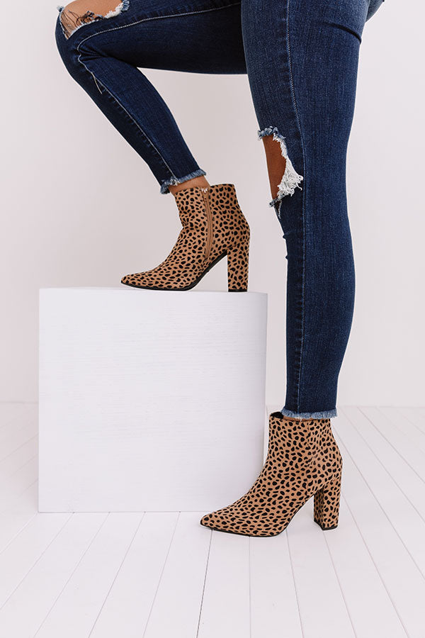 The Cora Cheetah Print Bootie Image - 2