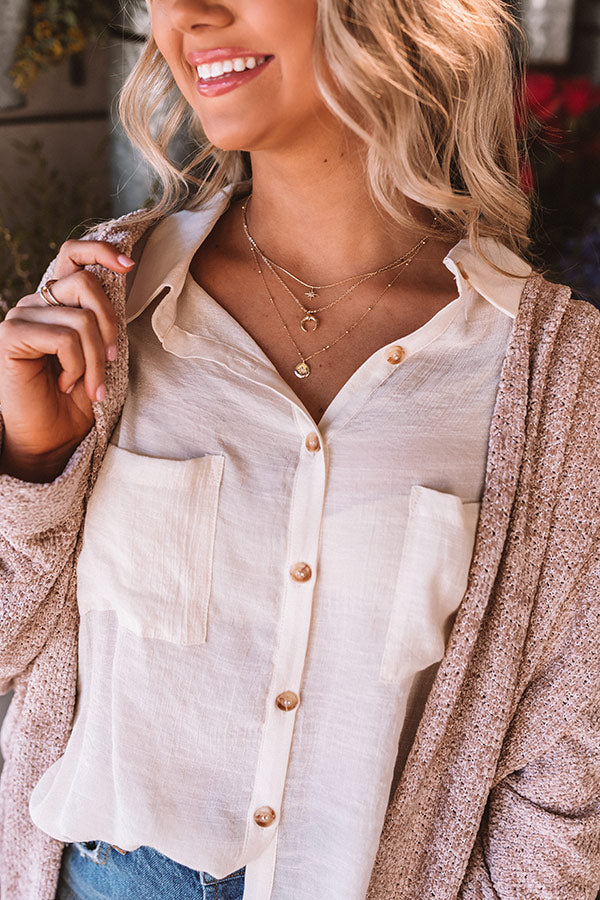Grand Adventure Layered Necklace In Gold