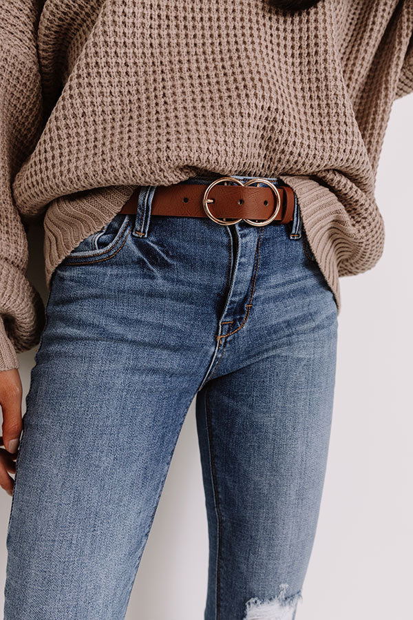 Retail Therapy Belt In Brown Image - 2