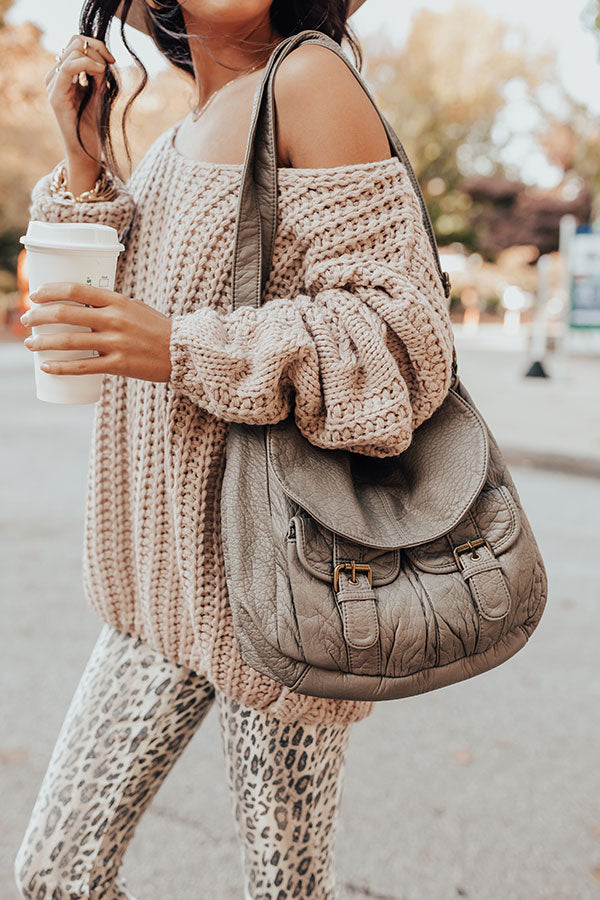 Broadway Ticket Crossbody In Grey