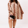 Looking For Love Snake Print Babydoll Dress In Brown Curves Image - 1