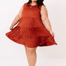 Apple Spiced Wishes Babydoll Dress In Rust   Curves Image - 1