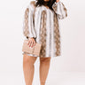 Looking For Love Snake Print Babydoll Dress In Grey Curves Image - 1