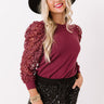 Vogue Worthy Top In Maroon Image - 1