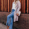 Tall Tales Cardigan In Dusty Purple Image - 1
