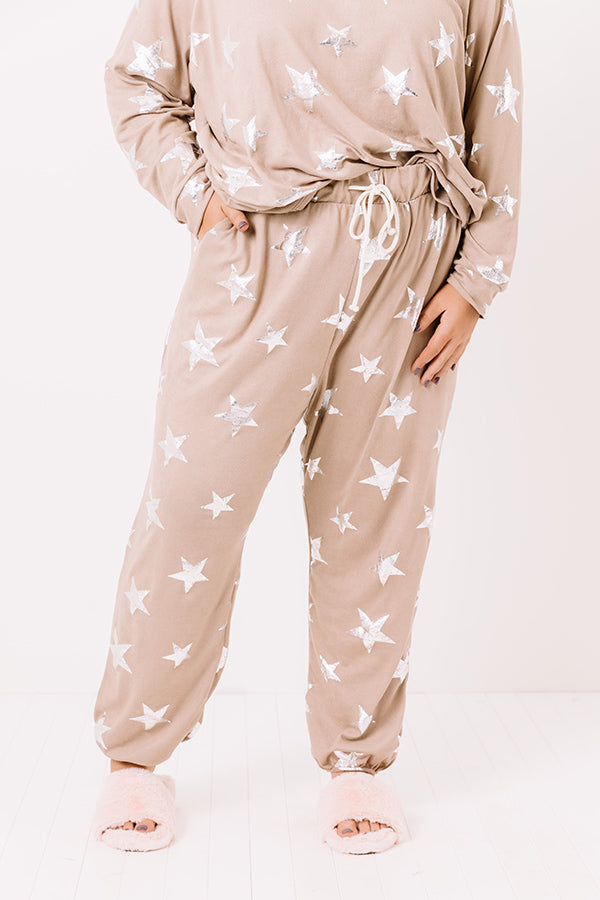 Stargazing And Smooches Joggers    Curves Image - 1