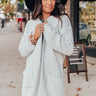 Cuddles On My Mind Knit Cardigan in Light Grey Image - 1