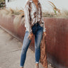 Rush Of Inspiration Snake Print Top In Grey Image - 1