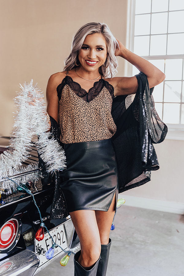 Ultimate Girl Next Door Lace Trim Tank In Iced Mocha Image - 1