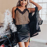 Ultimate Girl Next Door Lace Trim Tank In Iced Mocha Image - 1
