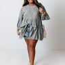 Vineyard Season Babydoll Top In Pear   Curves Image - 1
