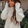Harvard Charm Shift Sweater In Ivory Image - 1