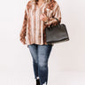 Rush Of Inspiration Snake Print Top In Rust   Curves Image - 1