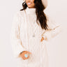 Next Chapter Cable Knit Sweater Dress In White Image - 1