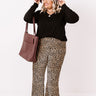 The Audette High Waist Leopard Flare Curves Image - 1