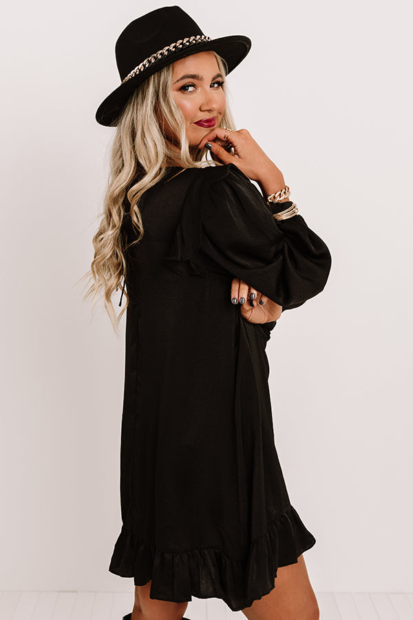 Everglow Shift Dress In Black