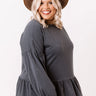 Denver Views Shift Top In Charcoal Curves Image - 1