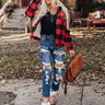 Ultimate Comfort Sherpa Lined Jacket In Red Image - 1
