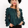 Sleek Socialite Shift Top in Dark Teal Image - 1
