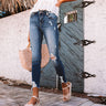 The Tyla Midrise Distressed Ankle Skinny Image - 1