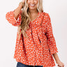 The Best News Babydoll Top in Tangerine Image - 1