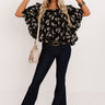Proud Of You Floral Shift Top In Black Image - 1