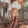 Pretty Fearless Corduroy Skirt In Iced Latte Image - 1