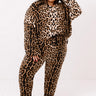 Wildest Wishes Leopard Henley Top Curves Image - 1