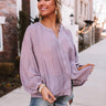 Mind Over Martinis Shift Top in Lavender Image - 1