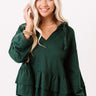 Cozier At The Cabin Sweater In Hunter Green Image - 1