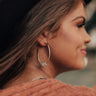 Celestial Gaze Semi Precious Stone Earrings In Grey Image - 1
