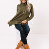 Carriage Ride Knit Sweater Top in Olive Image - 1